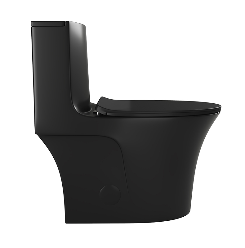 1.1/1.60 GPF Dual-Flush Toilet Modern Elongated Comfort Height Floor Mounted  One Piece Toilet Glazed Surface (Seat Included )