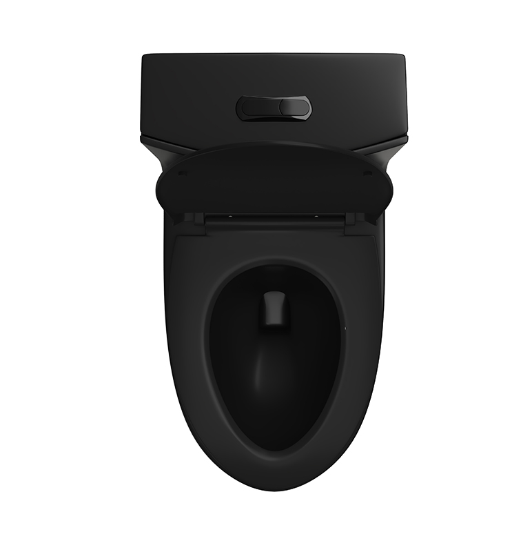 1.1/1.60 GPF Dual-Flush Toilet Modern Elongated Comfort Height Floor Mounted  One Piece Toilet Glazed Surface (Seat Included )