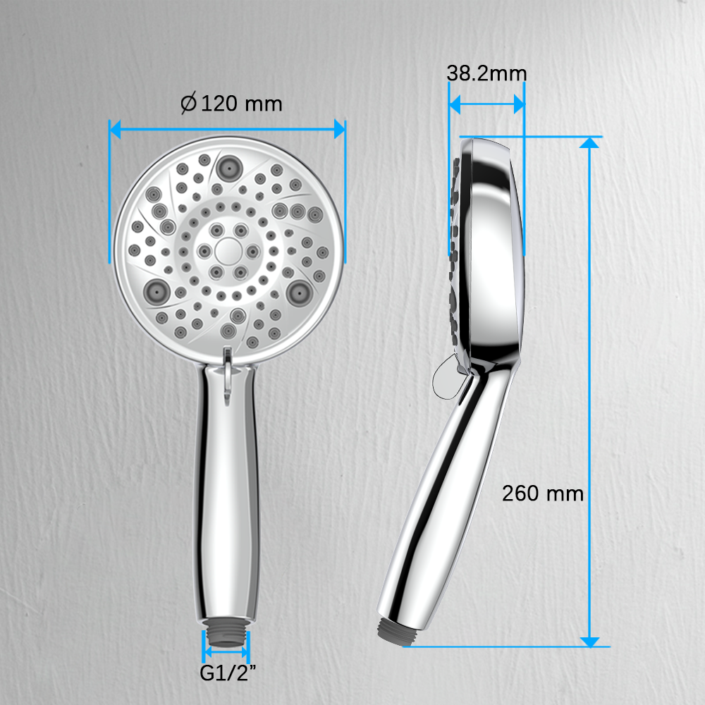 8 Functions Shower Head with Hand Shower